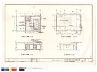廁所平面剖面圖 短片放映解說室平剖面圖藏品圖，第1張