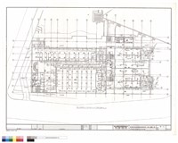 陳列館壹層及文康活動中心地下壹層平面圖藏品圖，第1張