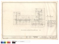 陸至捌樓設備管路穿樑結構平面藏品圖，第1張