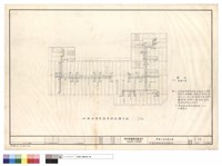 玖樓設備管路穿樑結構平面藏品圖，第1張