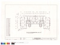 甲棟65坪及45坪雙併連棟四層結構平面圖藏品圖，第1張