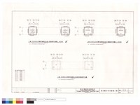 乙棟55坪及45坪雙併連棟突出物二.三.屋頂層結構平面圖藏品圖，第1張