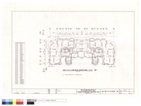 丙棟48坪及45坪雙併連棟一層結構平面圖藏品圖，第1張