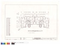 丙棟48坪及45坪雙併連棟二層結構平面圖藏品圖，第1張
