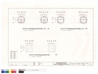 丙棟48坪及45坪雙併連棟突出物二.三.屋頂層結構平面圖藏品圖，第1張