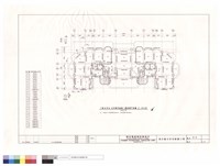 丁棟48坪及45坪雙併連棟一層結構平面圖藏品圖，第1張