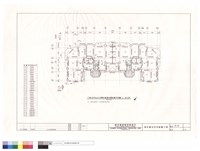 丁棟48坪及45坪雙併連棟四層結構平面圖藏品圖，第1張