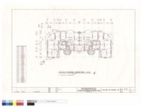 丁棟48坪及45坪雙併連棟十四層結構平面圖藏品圖，第1張