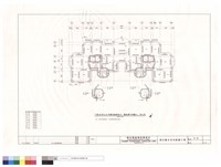 丁棟48坪及45坪雙併連棟突出一層結構平面圖藏品圖，第1張