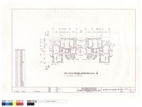 戊棟42坪及36坪雙併連棟一層結構平面圖藏品圖，第1張