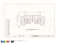 戊棟42坪及36坪雙併連棟三層結構平面圖藏品圖，第1張