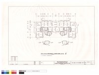 戊棟42坪及36坪雙併連棟突出一層結構平面圖藏品圖，第1張