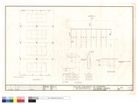 網球場照明設備平面及單線圖藏品圖，第1張