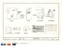 立面圖.剖面圖.NAP捲門電動機.捲門操作系統說明.AC-6B不鏽鋼門軌.AC-6B不鏽鋼門片.不鏽鋼底座藏品圖，第1張