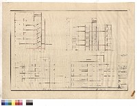 (乙戶)東向立面+西向立面+剖面1/100藏品圖，第1張