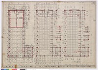 基礎、樑版(1、2樓)結構平面藏品圖，第1張