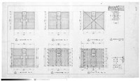 二樓床版圖、三.四屋頂床版圖、一~四樓天花伏圖、樓梯室天花床版伏圖藏品圖，第1張
