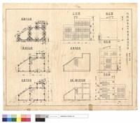 基礎,壹,貮樓,屋頂平面、正面,背面,側面圖藏品圖，第1張