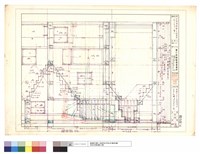 X斷面樓梯室剖視圖(地下室及一樓)藏品圖，第1張
