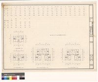 (A, I)各層平面圖 S:1/200 (G, B, C, D)各層平面圖 S:1/200 (E, F)各層平面圖 S:1/200藏品圖，第1張