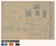 左視圖、門窗立面、基礎配筋藏品圖，第1張