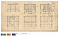 基礎,梁,屋面梁平面、西側面圖藏品圖，第1張
