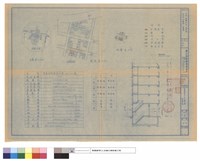 現況圖,位置圖,地盤圖,圖例,縱剖面及面積計算藏品圖，第1張