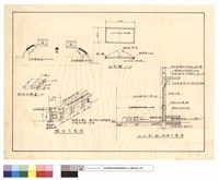 櫃台示意圖,A-A'剖面(修理示意圖)藏品圖，第1張