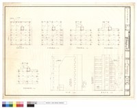 背立面,側立面,結構平面藏品圖，第1張