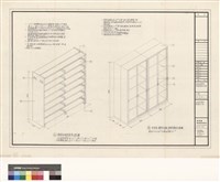 教學區 閱覽室 鋼製書架 施工圖藏品圖，第1張