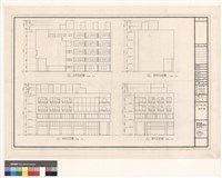 1/A-6 南向立面 2/A-6 東向立面 3/A-6 北向立面 4/A-6 西向立面藏品圖，第1張