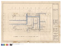 BASEMENT 1 st. FLOOR PLAN  A/C & VENTILATION SYSTEM LAYOUT藏品圖，第1張
