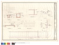 天窗、座椅、排水溝、陰井、鐵爬梯剖面詳圖藏品圖，第1張