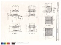 T25區方亭平面、立面、剖面及天花反射平面圖藏品圖，第1張