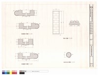 壁飾住廊牆墩大樣圖藏品圖，第1張