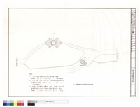 雙亭三及山門木構架樣式等級配置反射平面圖藏品圖，第1張