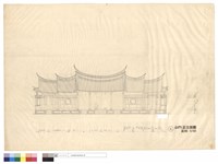 山門正立面圖藏品圖，第1張