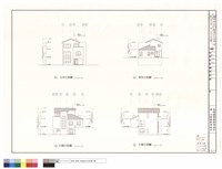E1'戶型正、背、左、右向立面圖藏品圖，第1張