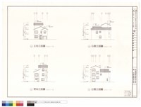 F戶型正、背、左、右向立面圖藏品圖，第1張