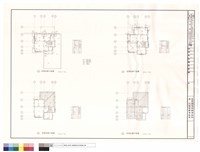E1戶型一層、二層、參層及屋頂平面圖藏品圖，第1張