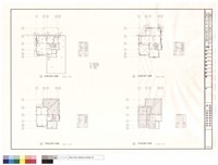E1'戶型一層、二層、參層及屋頂平面圖藏品圖，第1張