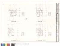 E1反戶型一層、二層、參層及屋頂平面圖藏品圖，第1張