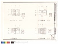A反戶型一層、二層、三層及屋頂結構平面圖藏品圖，第1張