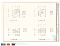 B戶型一層、二層、三層及屋頂結構平面圖藏品圖，第1張