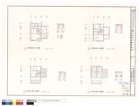 B反戶型一層、二層、三層及屋頂結構平面圖藏品圖，第1張
