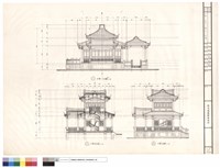 水榭一立面及水閣剖立面圖(二)藏品圖，第1張