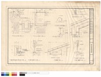 屋頂防水、落水頭、欄杆、屋簷排水溝等大樣藏品圖，第1張