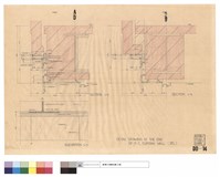 DETAIL DRAWING AT THE END OF P. C. CURTAIN WALL藏品圖，第1張