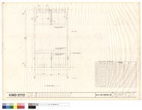 ELEVATOR FASTENER & SEPERATOR BEAM安裝平面圖(A號機)藏品圖，第1張