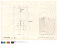 ELEVATOR FASTENER & SEPERATOR BEAM安裝平面圖(C號機)藏品圖，第1張